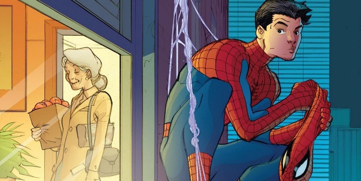 Figure 5: When Spider- man hide his identity from his Aunt May. 